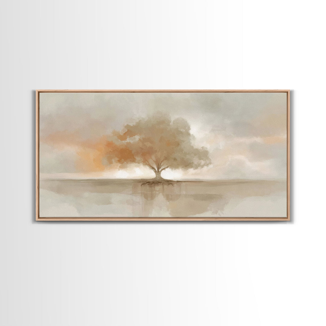 Autumn Refuge – Framed Canvas Print – Christian Art Print – Christian Wall Art – Vintage Christian Art – Christian Art Canvas – Christian G