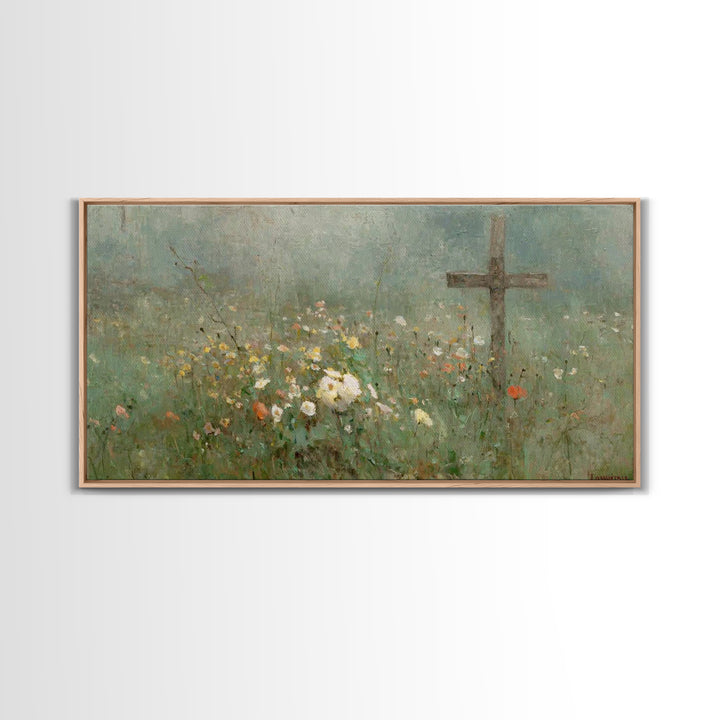 Morning Of Grace | Framed Canvas Print | Christian Wall Art | Christian Art Canvas | Subtle Christian Paintings | Christian Art Work | Chri