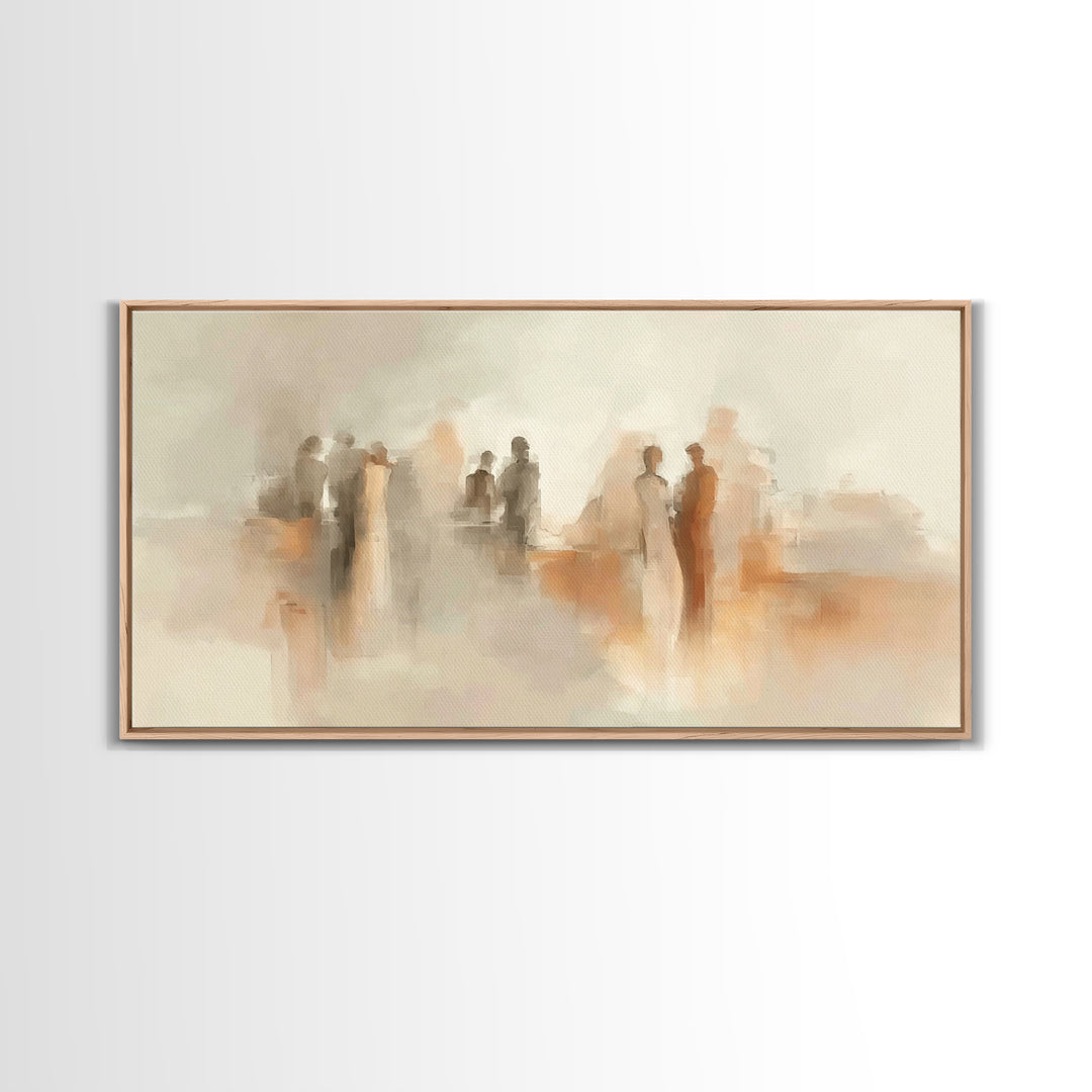 Gathered In Grace – Framed Canvas Print – Christian Wall Art – Christian Art Canvas – Modern Christian Art – Christian Painting