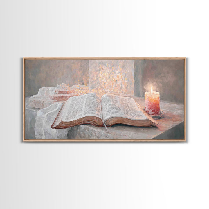 Sacred Stillness – Framed Canvas Print – Christian Wall Art – Christian Art Canvas – Vintage Christian Art – Faith Art