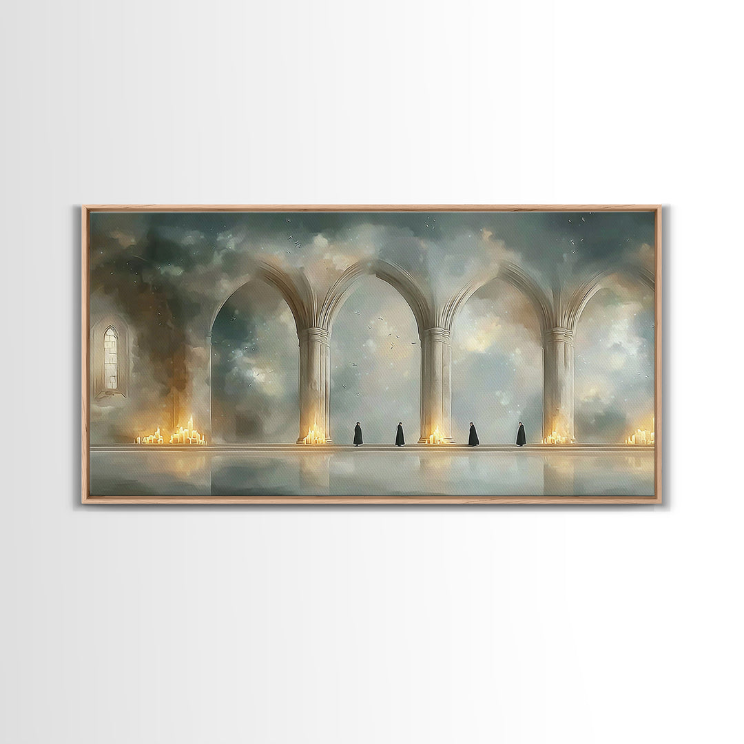 Cathedral Calm, Framed Canvas Print, Christian Wall Art, Christian Art Work, Modern Christian Art, Christian Art Canvas, Christian Decor, S