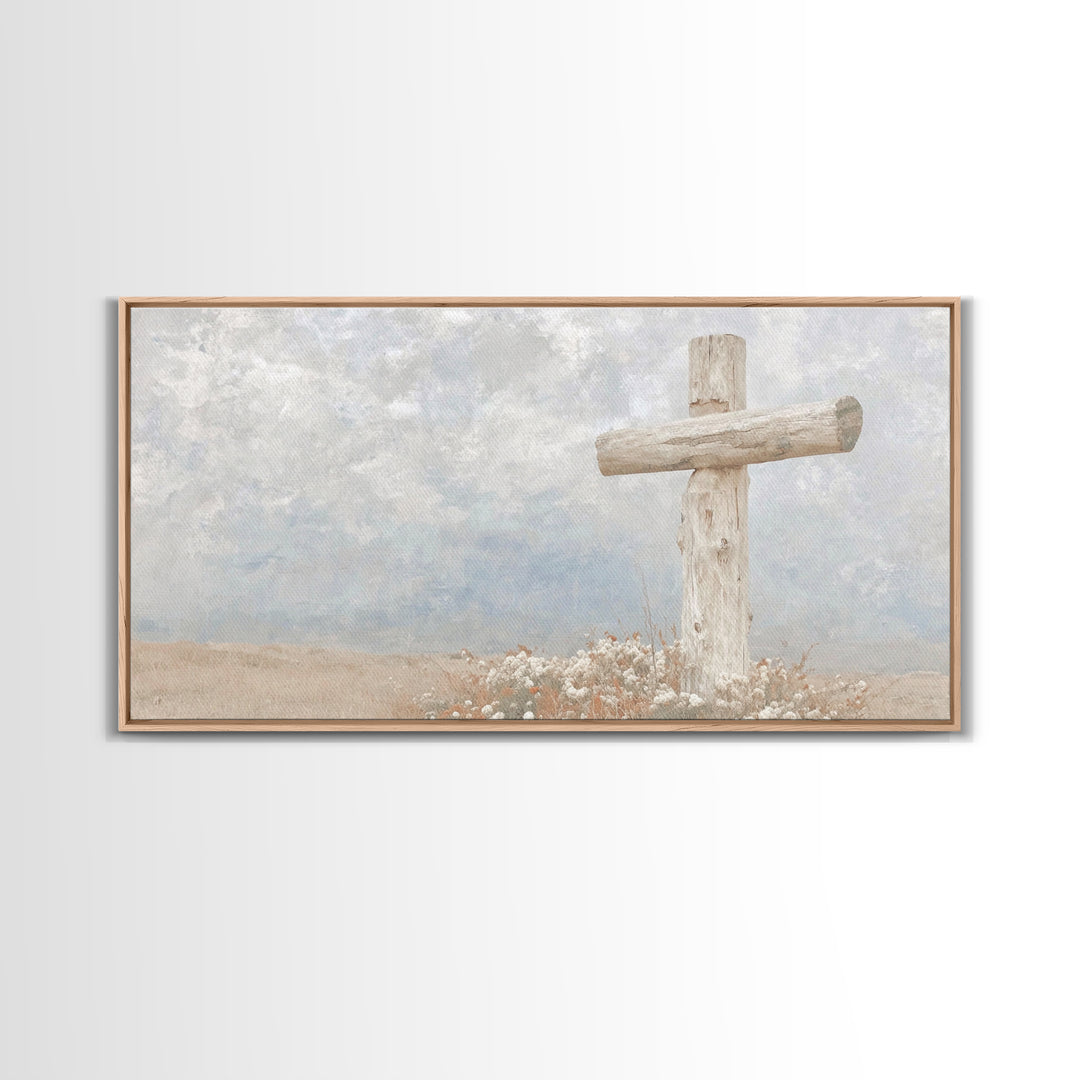 Fields Of Grace – Framed Canvas Print – Christian Art Canvas – Christian Wall Art – Christian Christmas Art – Christian Art Print