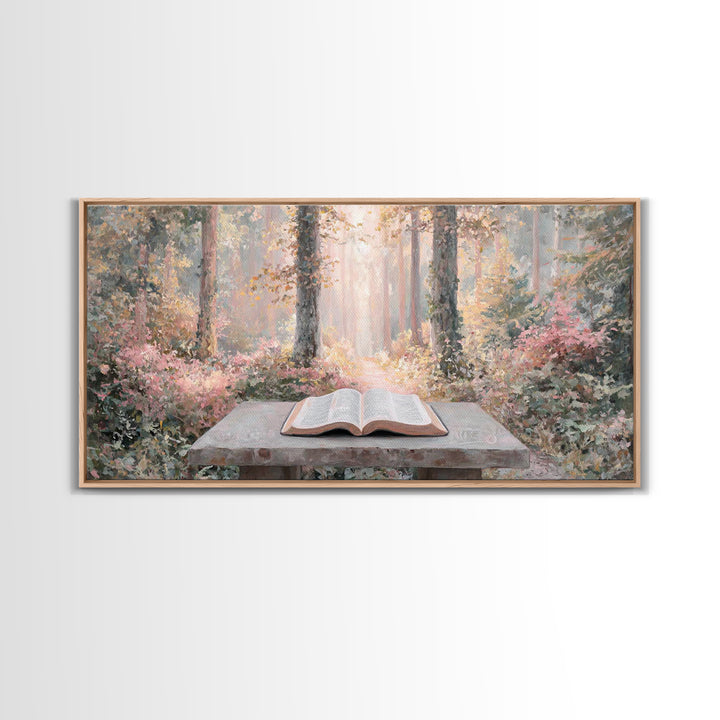 Quiet Illumination - Framed Canvas Print - Christian Art Canvas - Christian Wall Art - Subtle Christian Art - Christian Decor - Minimalist