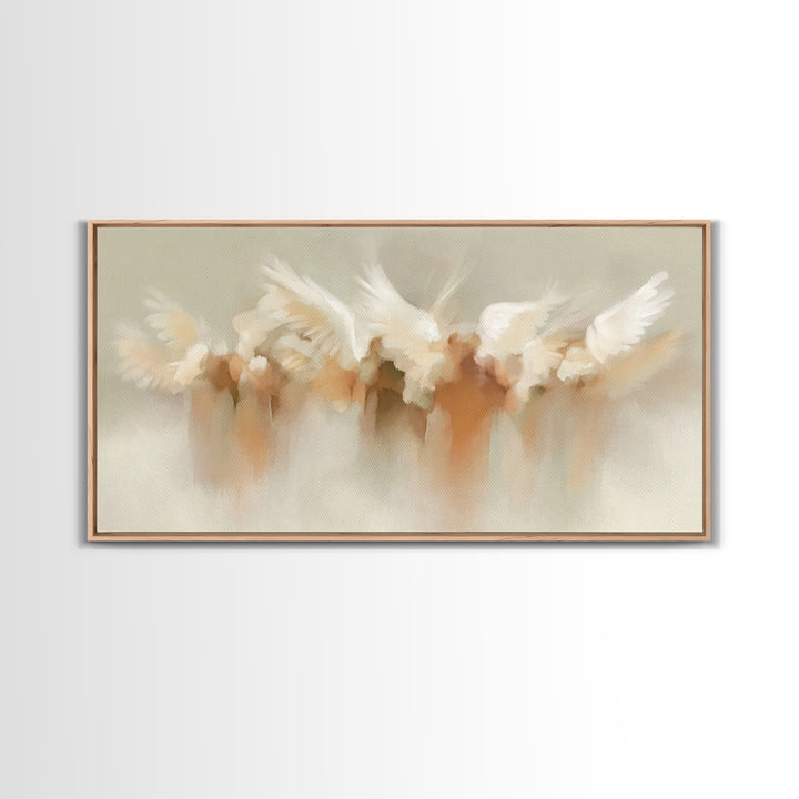 Heavenly Chorus – Framed Canvas Print – Christian Wall Art – Christian Art Canvas – Christian Christmas Decorations – Christmas Art Prints