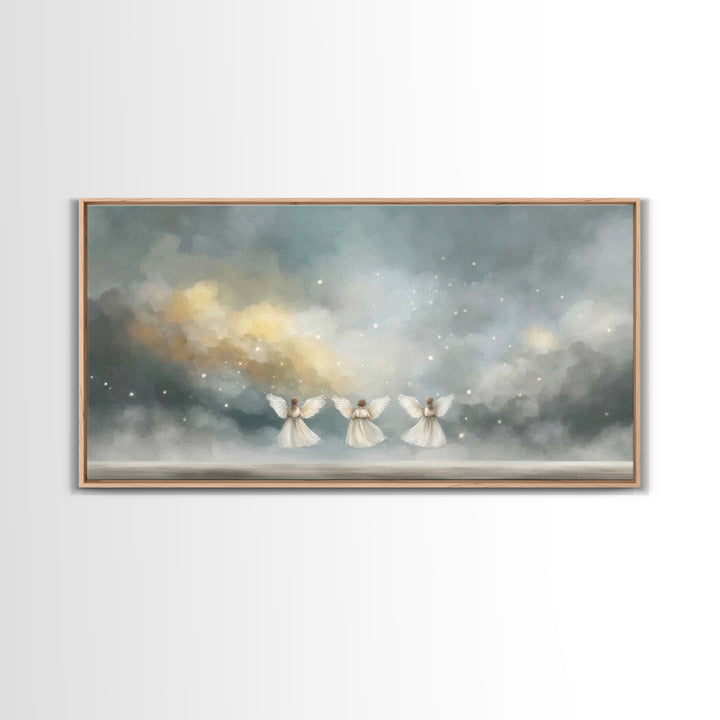 Threefold Glory – Framed Canvas Print – Christian Art – Abstract Christian Art – Christian Art Work – Christian Wall Art – Unique Christian