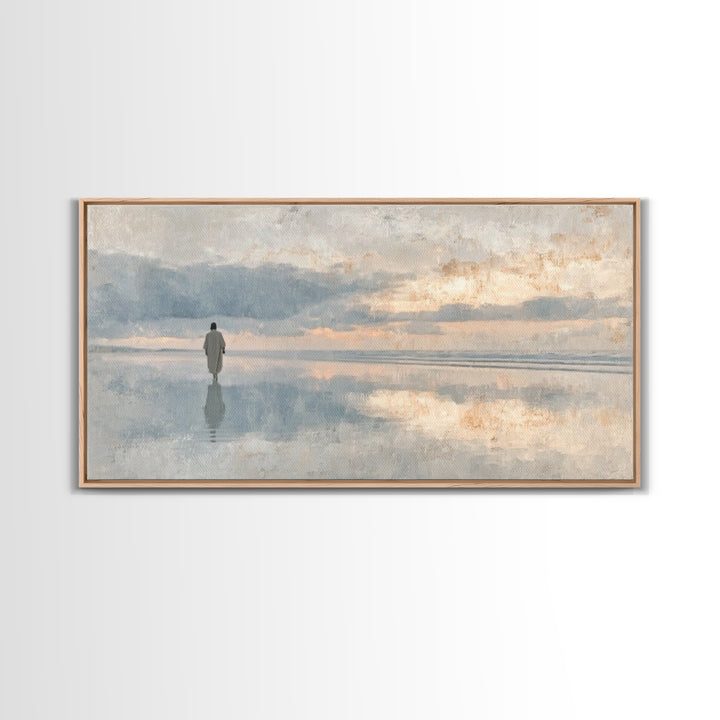 Radiant Peace – Framed Canvas Print – Christian Christmas Art – Christian Wall Art – Christian Art Canvas – Jesus Painting – Christmas Art