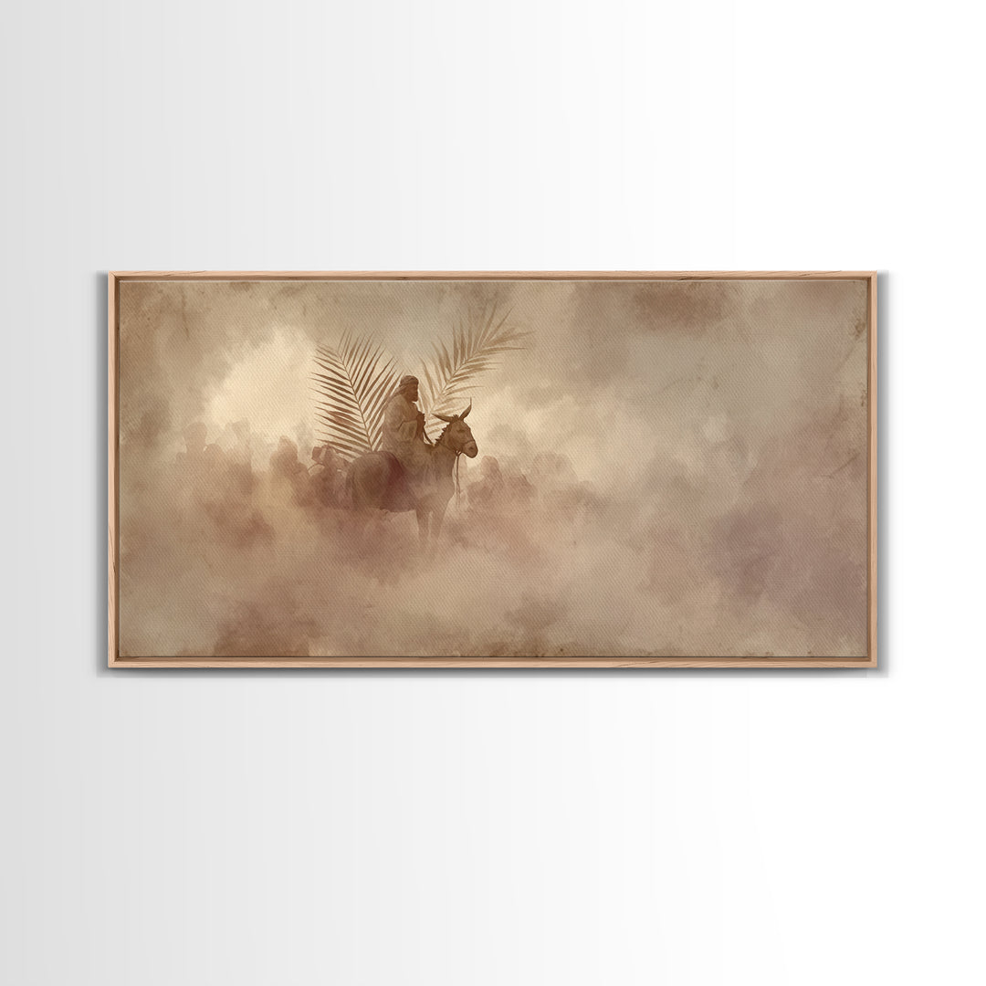 Journey Of Peace | Framed Canvas Print | Christian Wall Art | Christian Art Canvas | Jesus Painting | Christian Decor | Christmas Art