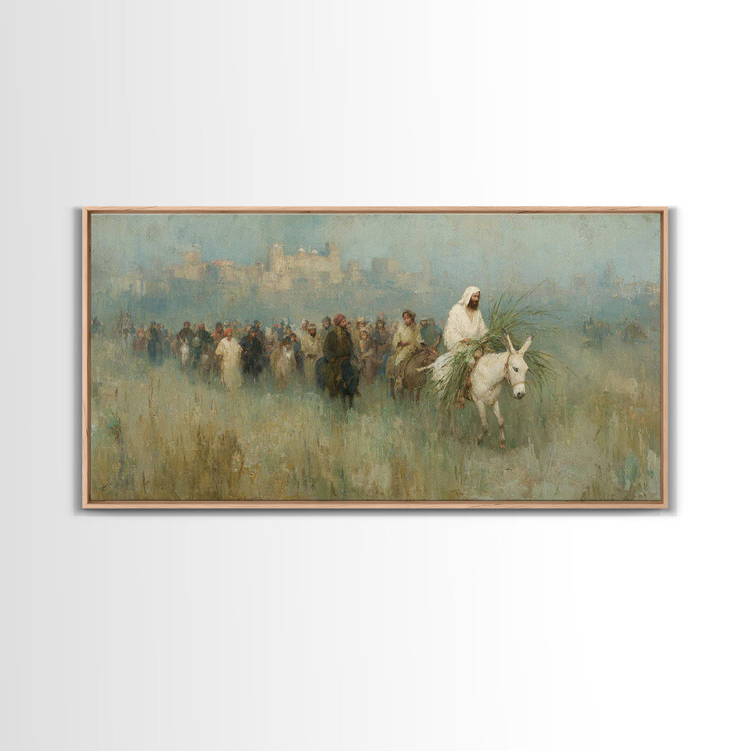 Radiant Messiah Path - Framed Canvas Print - Christian Wall Art - Christian Art Canvas - Jesus Painting - Christian Decor - Christmas Art