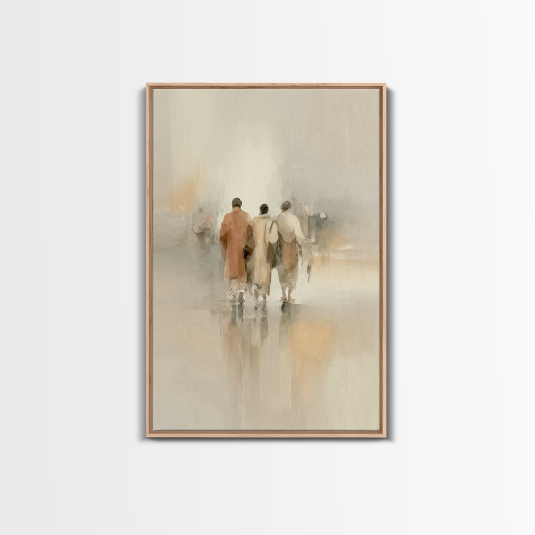 Faithful Companions – Framed Canvas Print – Christian Art Canvas – Christian Wall Art – Christian Paintings – Subtle Christian Art – Christ