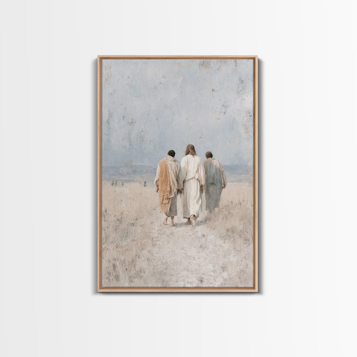 Walk In Hope, Framed Canvas Print, Christian Art Canvas, Christian Wall Art, Christian Paintings, Christian Gift Ideas, Modern Christian Ar