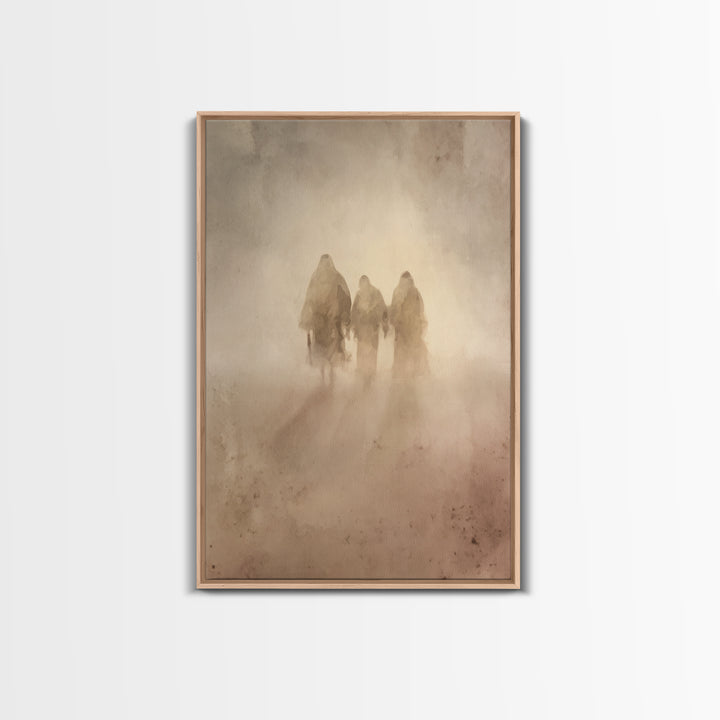 Wilderness Companions – Framed Canvas Print – Christian Art Canvas – Christian Wall Art – Jesus Painting – Subtle Christian Paintings – Chr