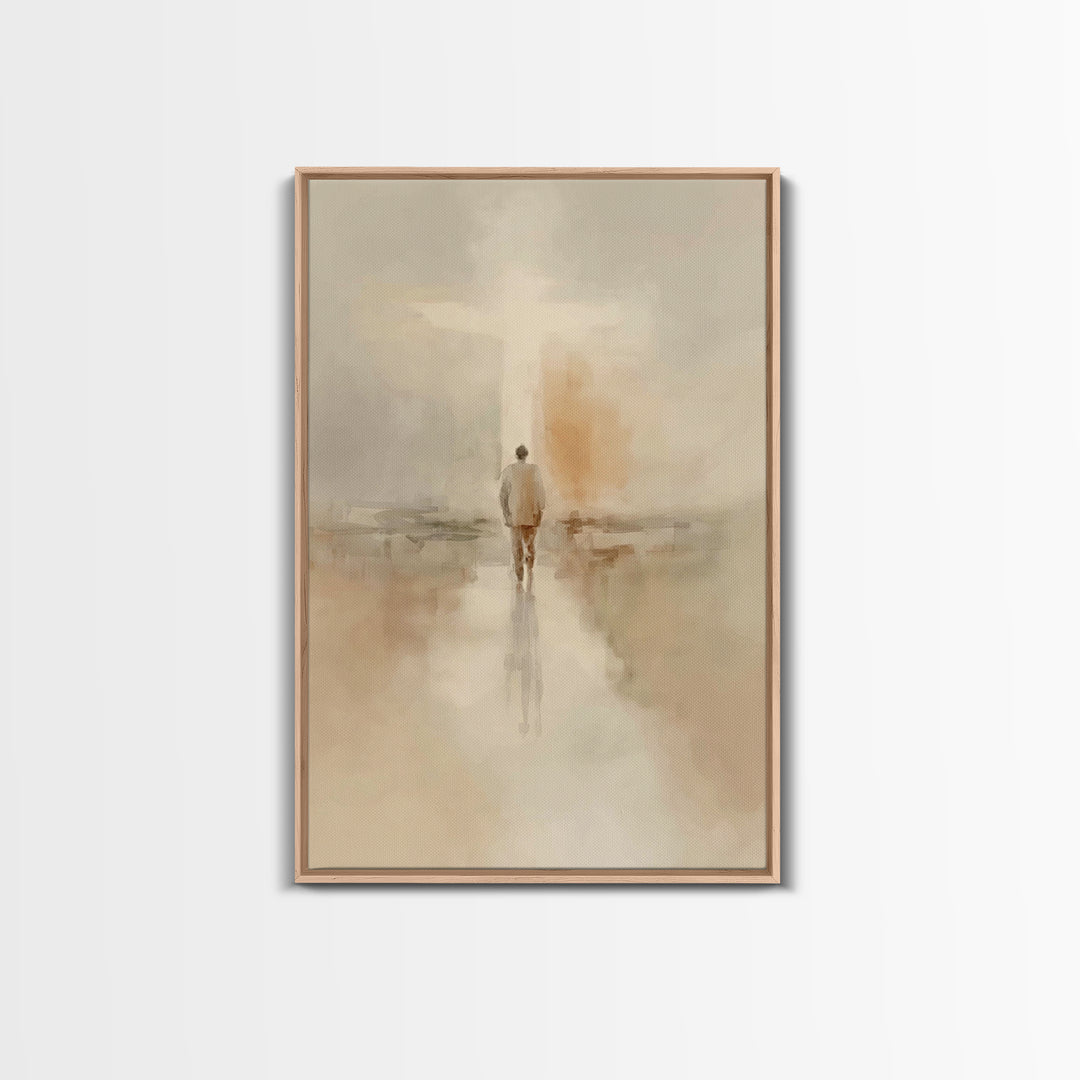Path Of Faith – Framed Canvas Print – Christian Art Canvas – Christian Wall Art – Christian Painting – Modern Christian Art