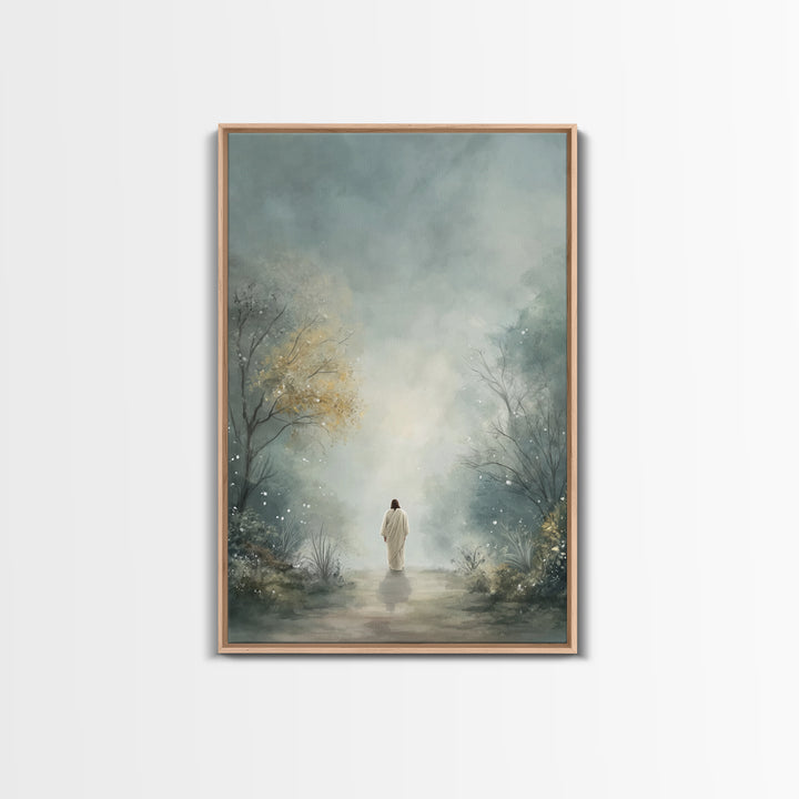 Garden Of Peace – Framed Canvas Print – Christian Art Canvas – Christian Wall Art – Christian Art Painting – Subtle Christian Art