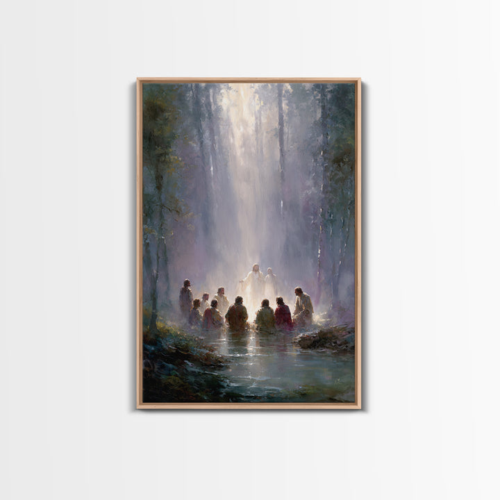 Forest of Glory | Framed Canvas Print | Christian Art Canvas | Jesus Painting | Large Christian Art | Christian Art Work | Christian Gift I