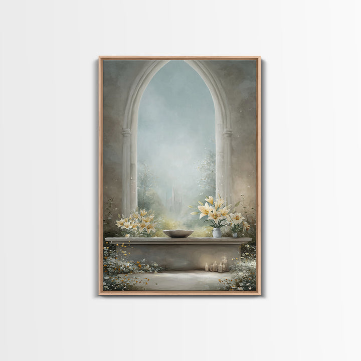 Easter Blooming Hope – Framed Canvas Print – Christian Wall Art – Christian Art Canvas – Christian Decor – Christian Painting – Christian G