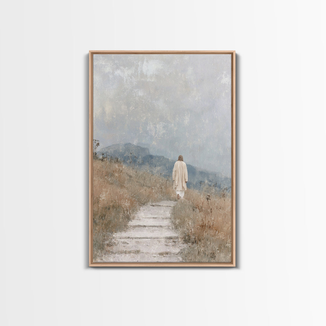 Wilderness Promise – Framed Canvas Print – Christian Wall Art – Christian Art Canvas – Jesus Painting – Subtle Christian Art – Christian Gi