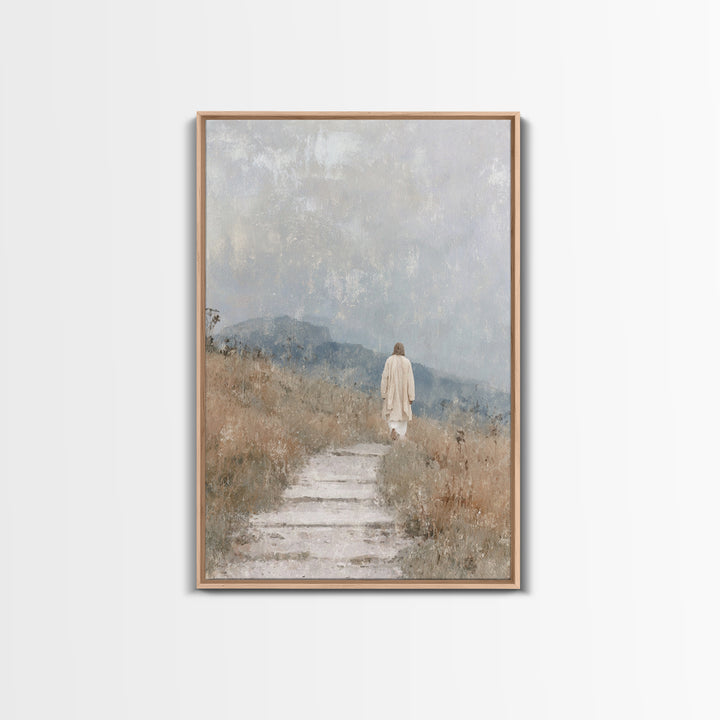 Wilderness Promise – Framed Canvas Print – Christian Wall Art – Christian Art Canvas – Jesus Painting – Subtle Christian Art – Christian Gi