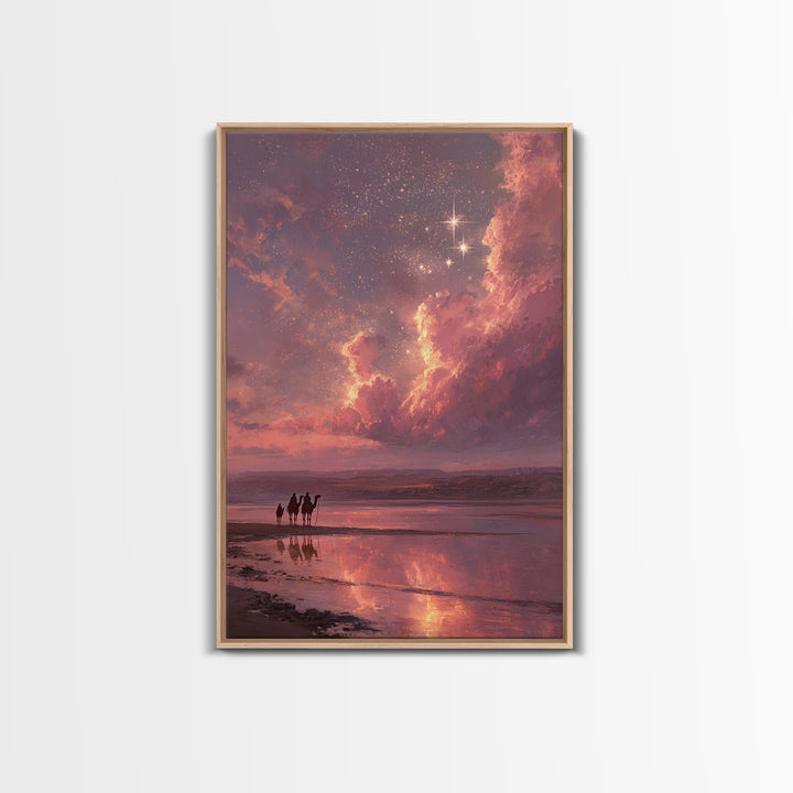 Star of Dawn | Framed Canvas Print | Christian Christmas Art | Christian Art Canvas | Christmas Wall Art | Christian Gift Ideas | Moody Chr