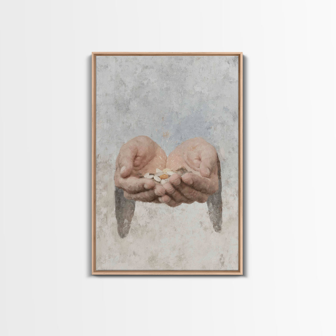 Seeds Of Promise , Framed Canvas Print, Christian Art Prints, Christian Wall Art, Christian Art Canvas, Christian Gift, Modern Christian Pa