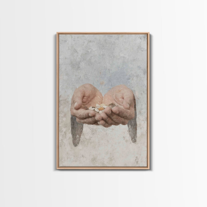 Seeds Of Promise , Framed Canvas Print, Christian Art Prints, Christian Wall Art, Christian Art Canvas, Christian Gift, Modern Christian Pa