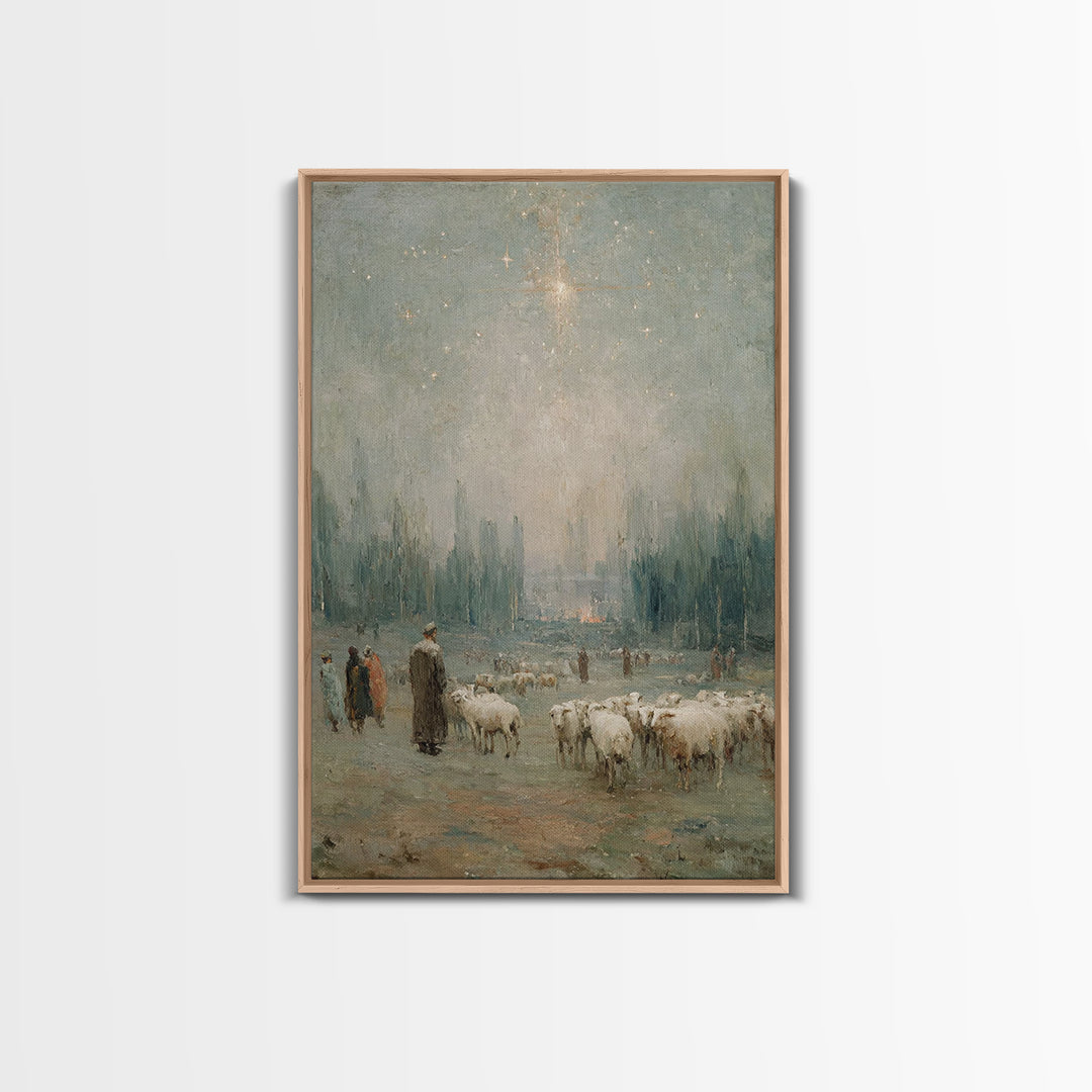 Valley Of Stillness – Framed Canvas Print – Christian Wall Art – Abstract Christian Art – Christian Art Print – Framed Christian Art – Chri