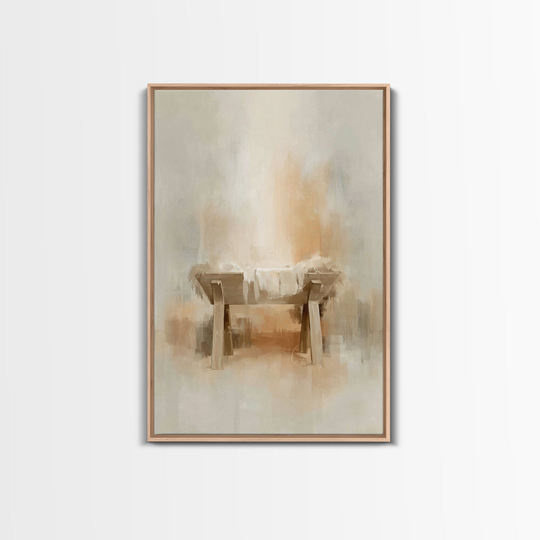 Radiant Hope – Framed Canvas Print – Christian Wall Art – Christian Christmas Art – Christmas Art Framed – White Christmas Art – Christian