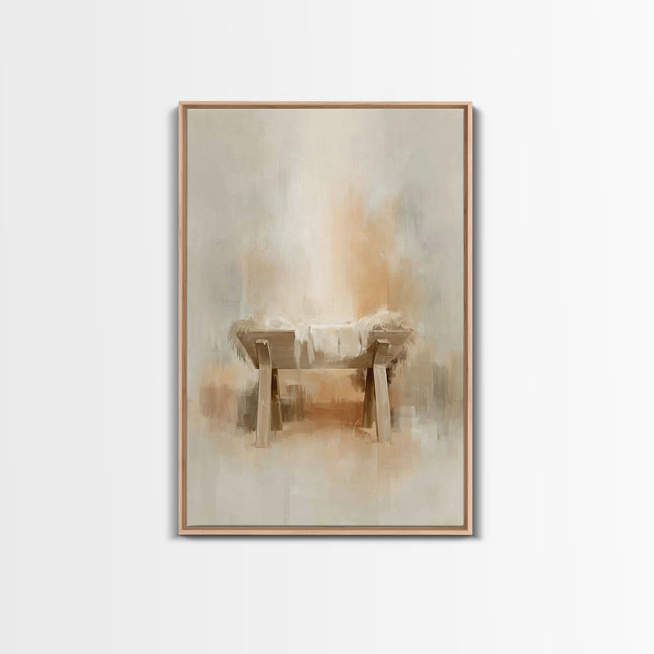 Radiant Hope – Framed Canvas Print – Christian Wall Art – Christian Christmas Art – Christmas Art Framed – White Christmas Art – Christian