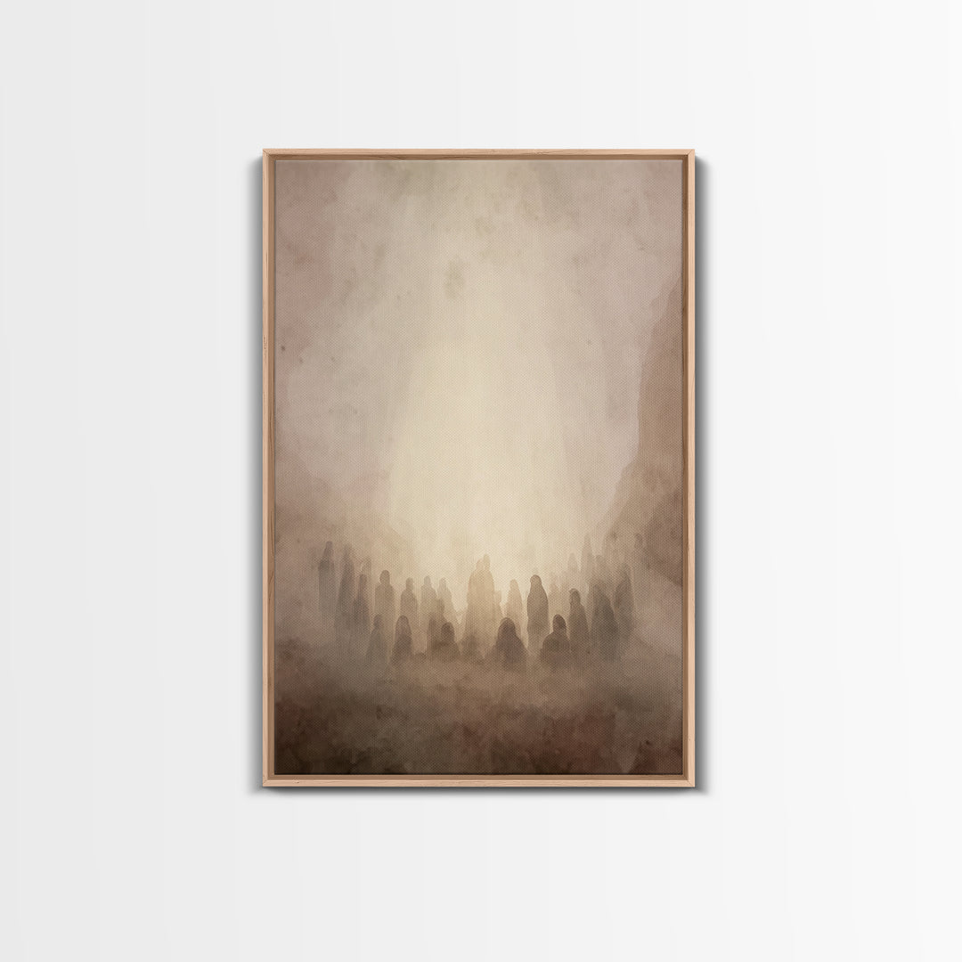Valley Of Glory – Framed Canvas Print – Christian Wall Art – Christian Art Canvas – Subtle Christian Art – Christian Paintings – Christian
