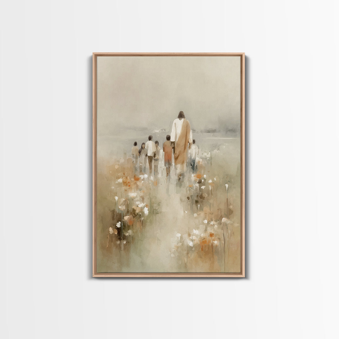 Pathway Of Grace – Framed Canvas Print – Christian Wall Art – Christian Art Canvas – Jesus Painting – Christian Art – Christian Decor
