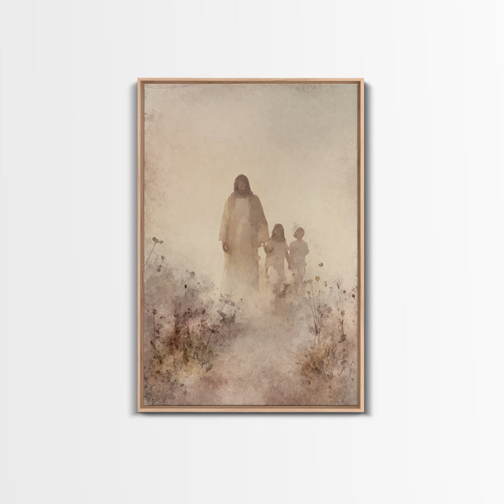 Fields Of Mercy – Framed Canvas Print – Christian Art – Christian Art Canvas – Jesus Painting – Christian Wall Art – Christian Decor