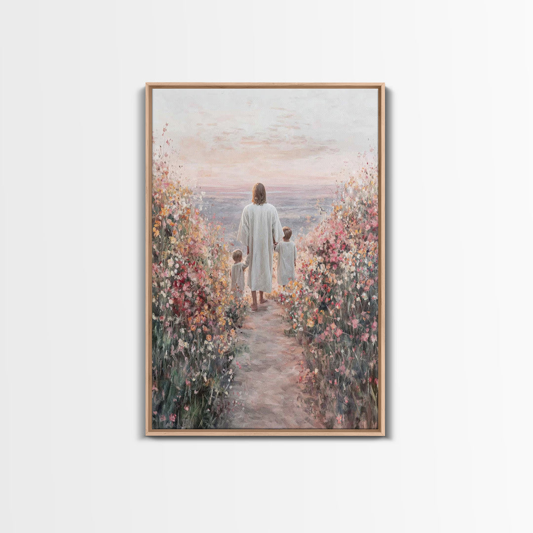 Blossoms Of Hope – Framed Canvas Print – Christian Decor – Christian Wall Art – Christian Art Canvas – Jesus Painting – Christian Art