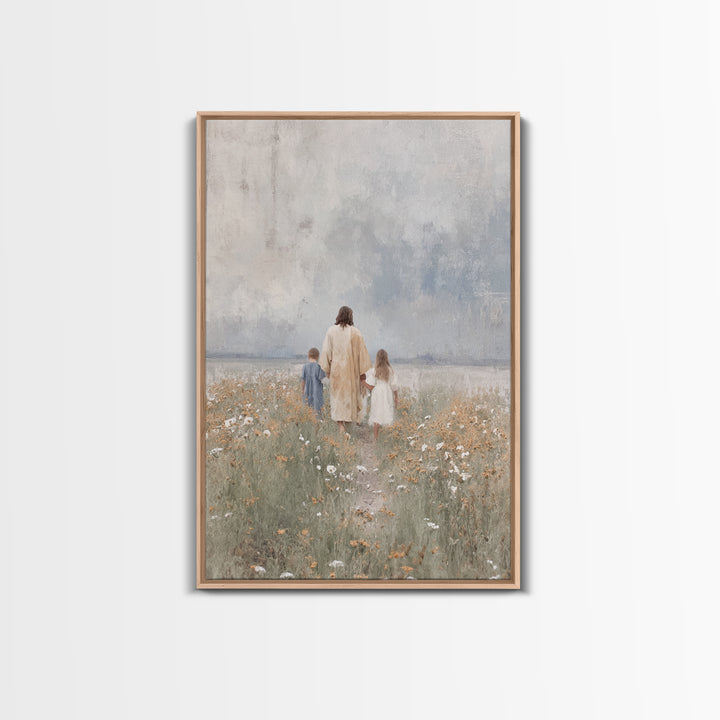 Promise Of Peace – Framed Canvas Print – Christian Wall Art – Christian Art Canvas – Christian Art – Jesus Painting – Christian Decor