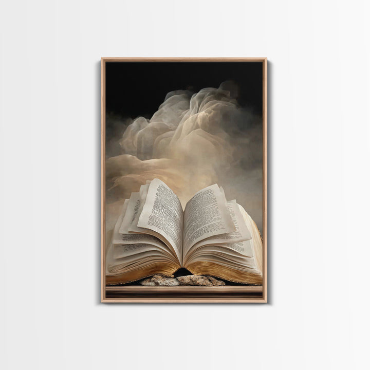 Sacred Scripture – Framed Canvas Print – Christian Art Canvas – Christian Wall Art – Christian Painting – Christian Art Prints – Christian
