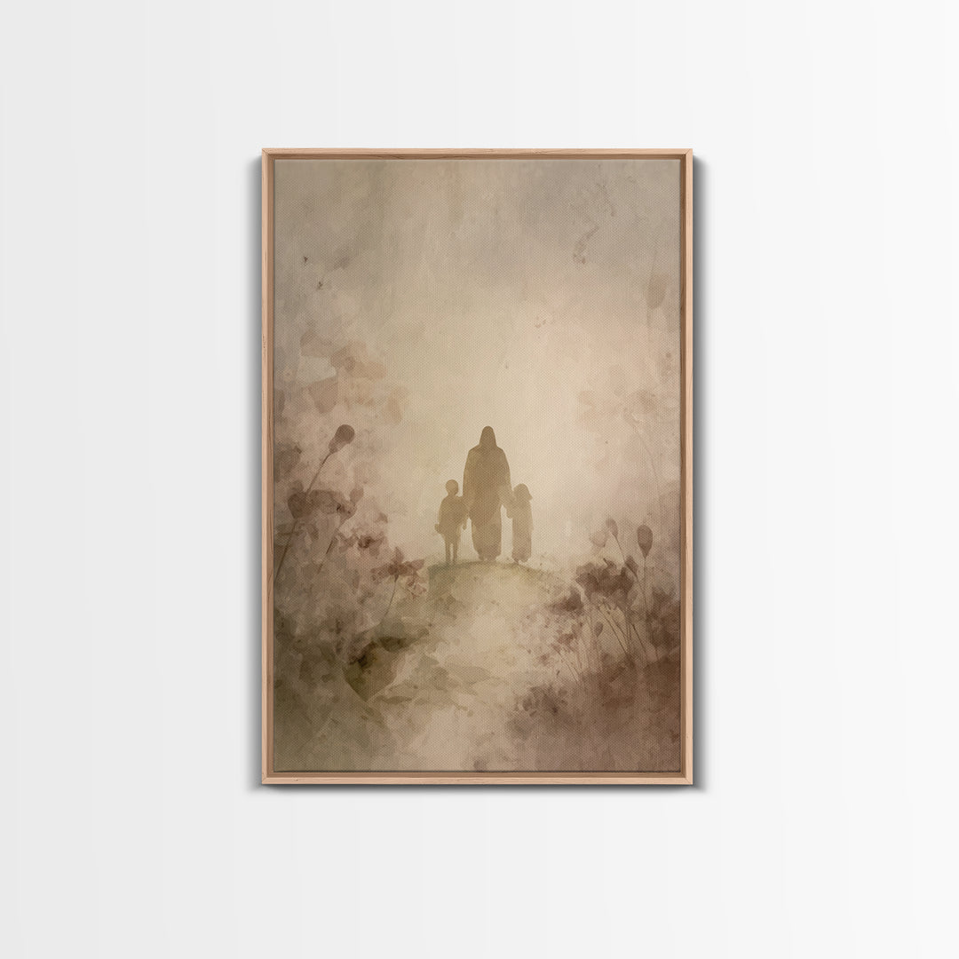 Valley Of Grace – Framed Canvas Print – Christian Art Canvas – Christian Wall Art – Jesus Painting – Christian Gift – Modern Christian Art