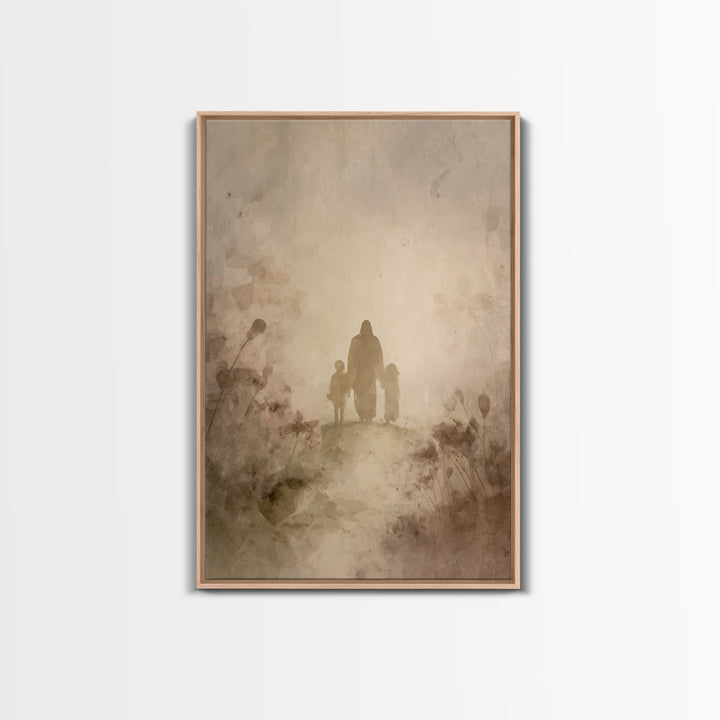 Valley Of Grace – Framed Canvas Print – Christian Art Canvas – Christian Wall Art – Jesus Painting – Christian Gift – Modern Christian Art