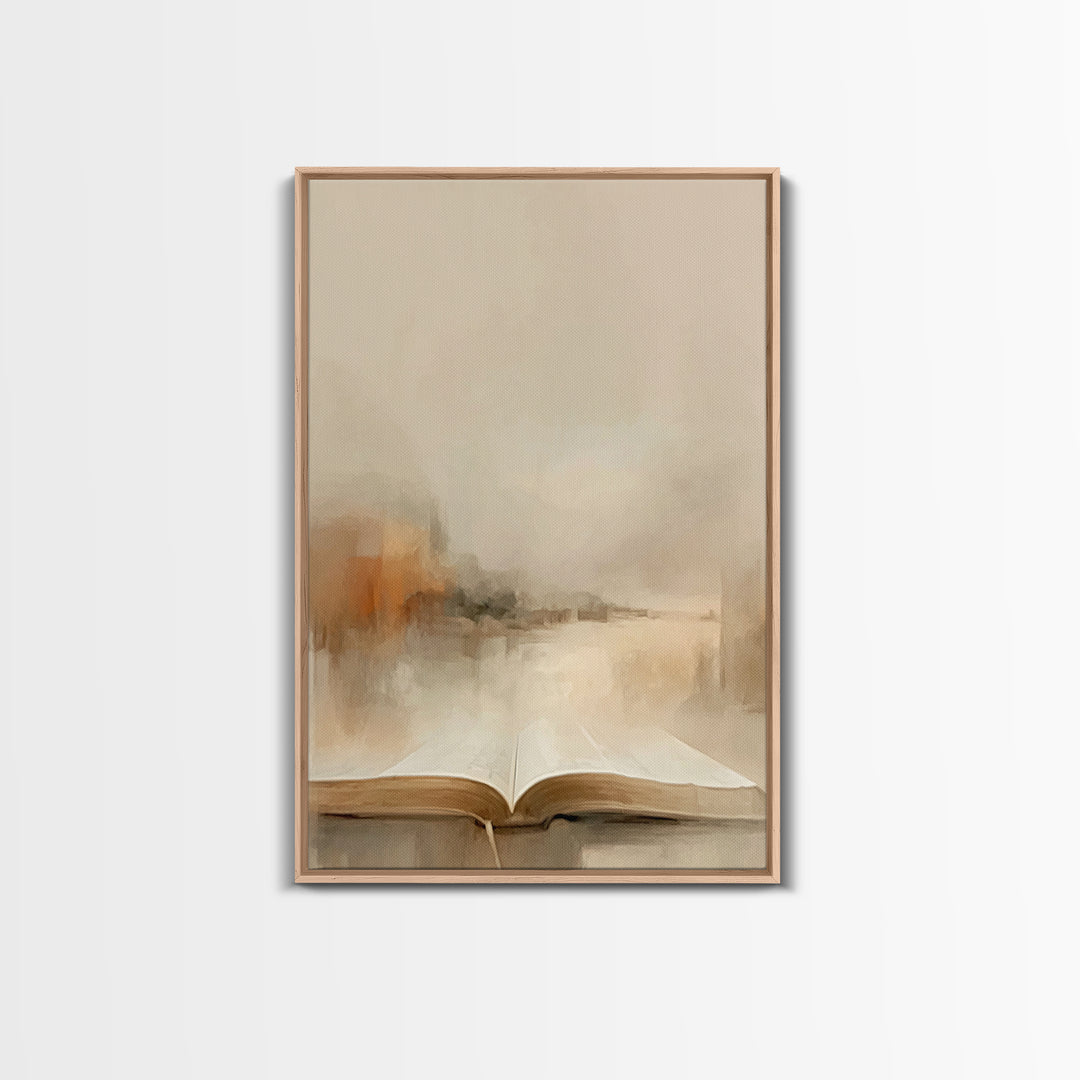 Bible Of Peace – Framed Canvas Print – Christian Wall Art – Christian Art Canvas – Christian Art Painting – Minimalist Christian Art – Chri