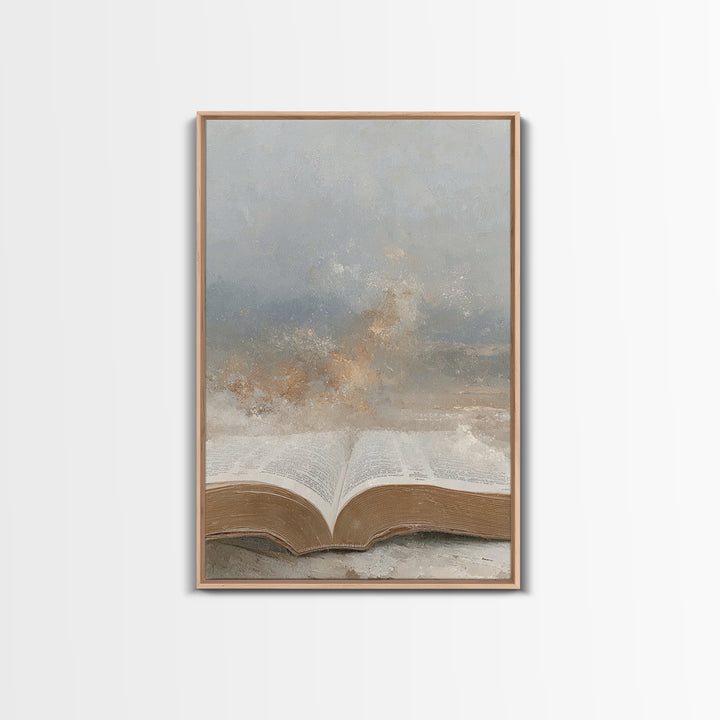 Light Of Scripture – Framed Canvas Print – Christian Wall Art – Christian Art Canvas – Jesus Painting – Christian Decor – Christmas Art