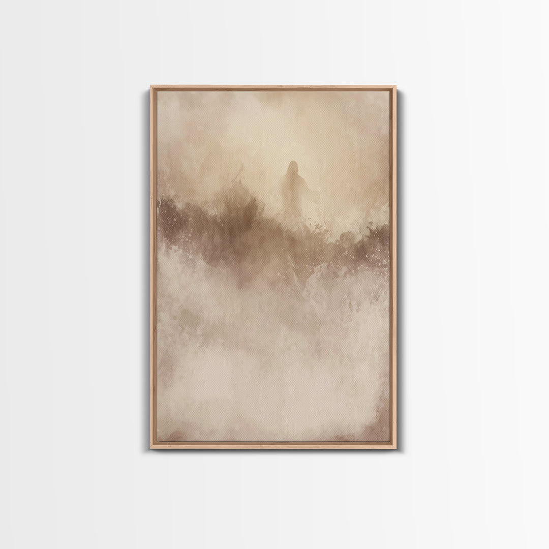 Path Of Glory, Framed Canvas Print, Christian Art Canvas, Jesus Art Print, Modern Christian Art, Christian Decor For Home, Christmas TV Art