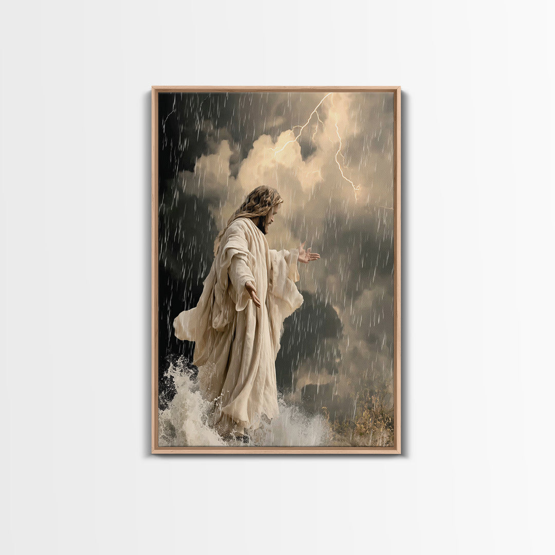 Veil Of Radiance – Framed Canvas Print – Jesus Painting Canvas – Christian Art – Vintage Christian Art – Christian Wall Art – Christian Chr