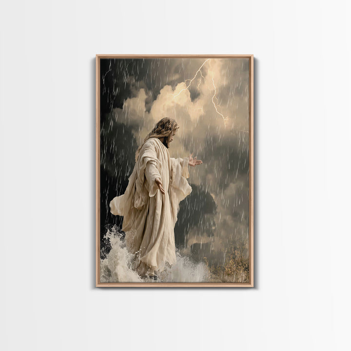 Veil Of Radiance – Framed Canvas Print – Jesus Painting Canvas – Christian Art – Vintage Christian Art – Christian Wall Art – Christian Chr