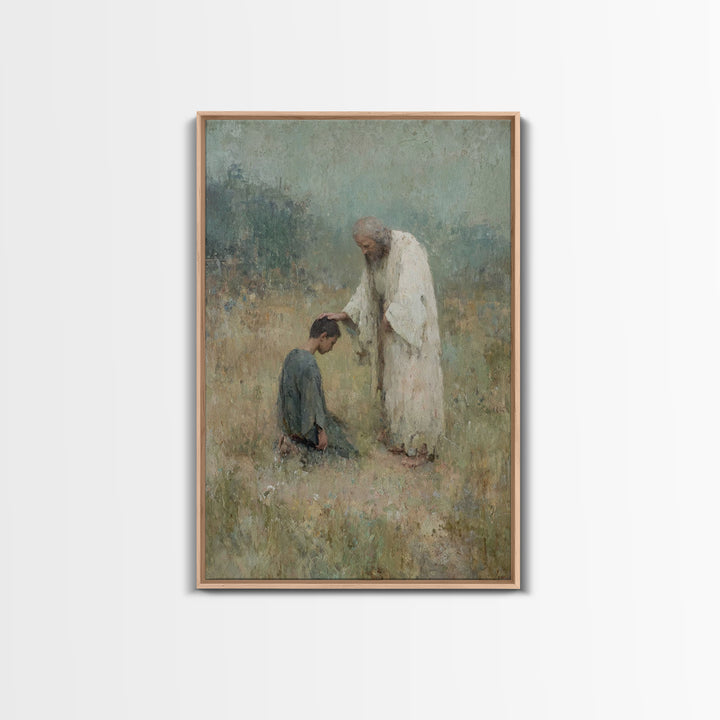 Field of Mercy – Framed Canvas Print – Christian Art Canvas – Christian Gift Ideas – Jesus Painting – Christian Wall Art – Christian Decor