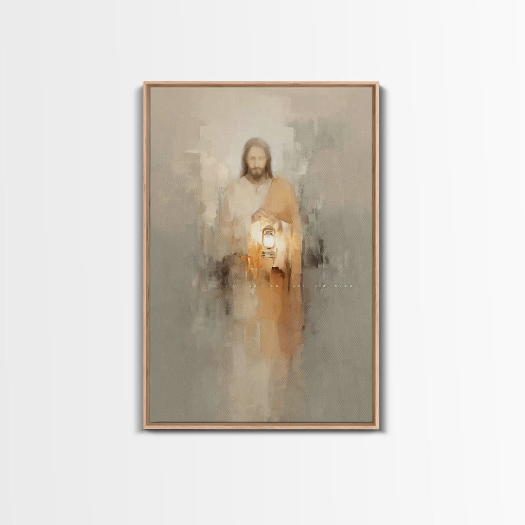 Path of Illumination – Framed Canvas Print – Christian Art Print – Christian Decor – Christian Art Canvas – Christian Gift Ideas – Jesus Pa