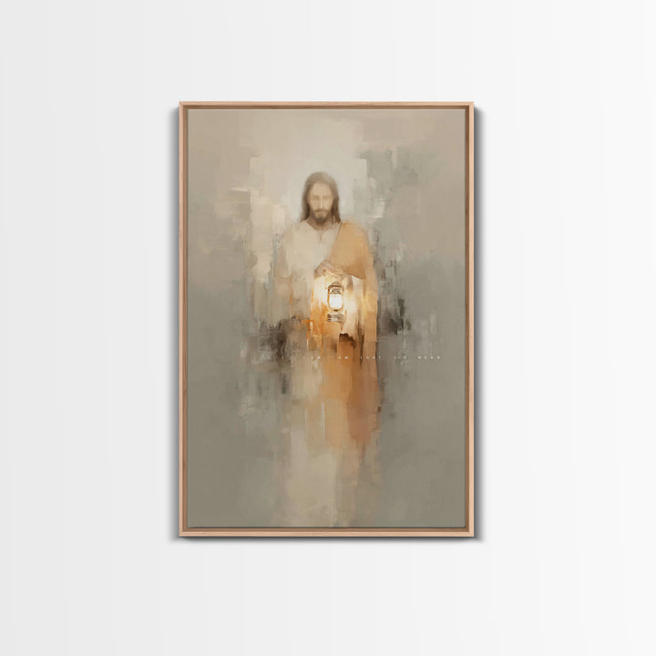 Path of Illumination – Framed Canvas Print – Christian Art Print – Christian Decor – Christian Art Canvas – Christian Gift Ideas – Jesus Pa