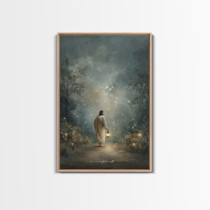 Radiant Savior – Framed Canvas Print – Christian Gift Ideas – Christian Art Print – Christian Wall Art – Christian Decor – Jesus Painting –