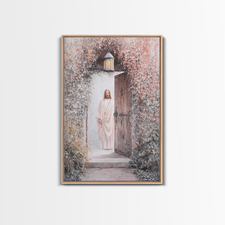 Open Door Hope | Framed Canvas Print | Christian Wall Art | Jesus Art Print | Christian Decor For Home | Christian Art Canvas | Christian G