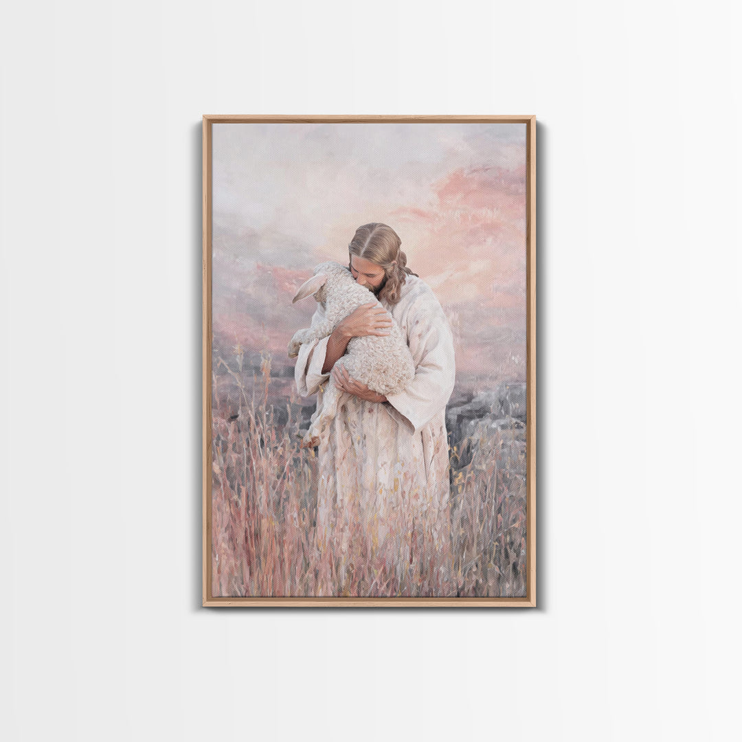Harbor Of Tenderness – Framed Canvas Print – Christian Christmas Art – Jesus Painting – Christian Art Canvas – Christian Wall Art – Modern
