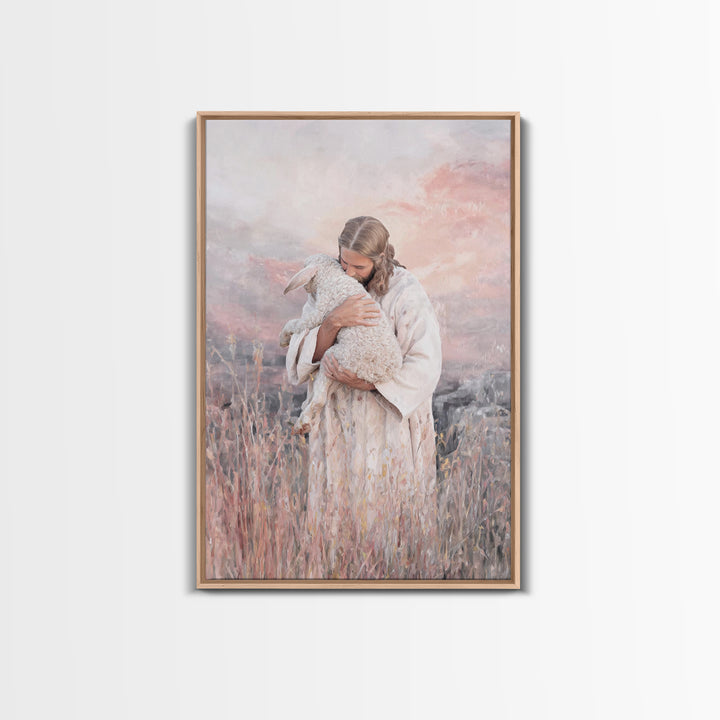 Harbor Of Tenderness – Framed Canvas Print – Christian Christmas Art – Jesus Painting – Christian Art Canvas – Christian Wall Art – Modern