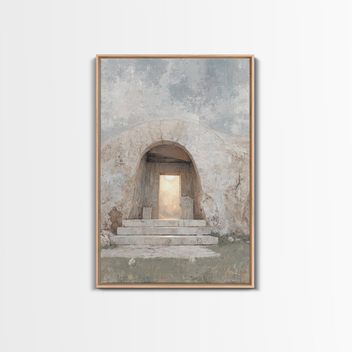 Dawn Of Hope – Framed Canvas Print – Christian Wall Art – Jesus Painting – Christian Art Canvas – Christian Decor – Christian Gift Ideas