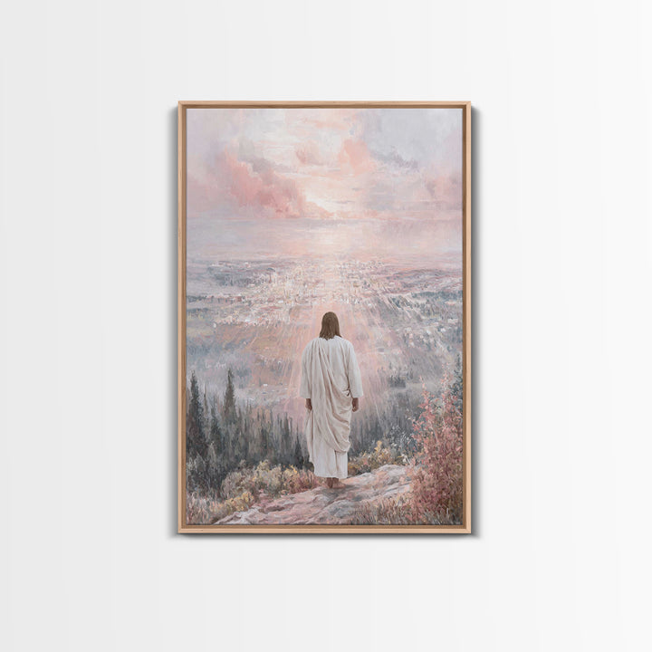 City Of Dawn – Framed Canvas Print – Christian Wall Art – Christian Art Canvas – Jesus Painting – Christian Art – Christian Decor – Christi