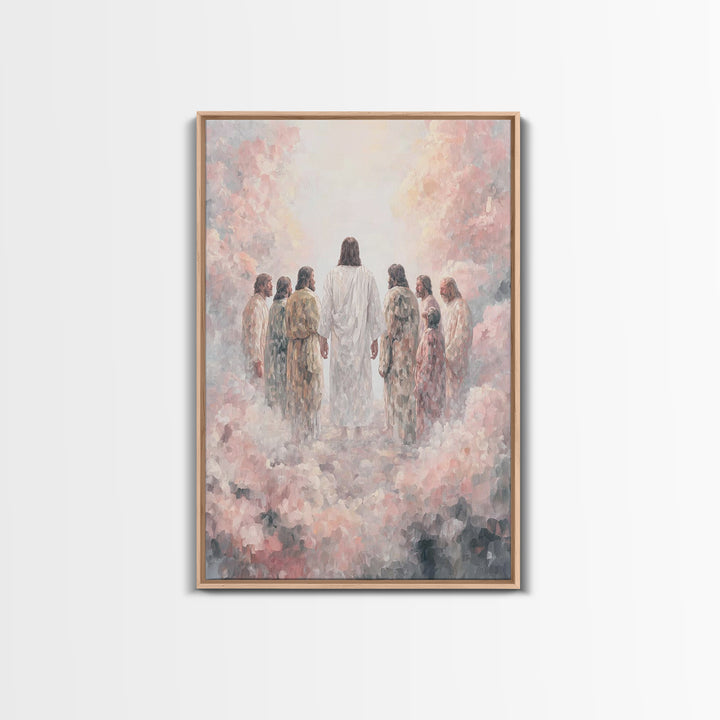 Glory On The Mount | Framed Canvas Print | Christian Art Canvas | Christian Wall Art | Jesus Painting | Christian Art | Christian Decor | L